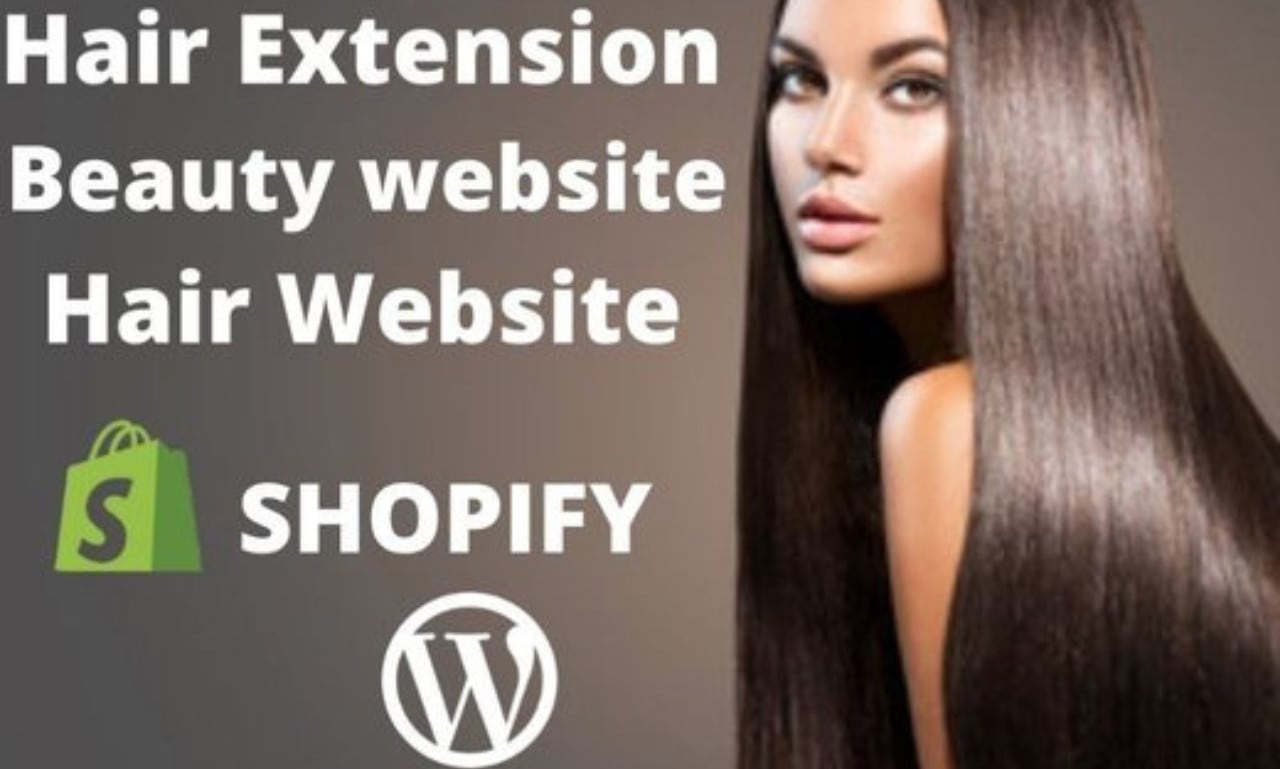 Do hair extension landing page, beauty salon website, hair extension  shopify by Mcednut | Fiverr