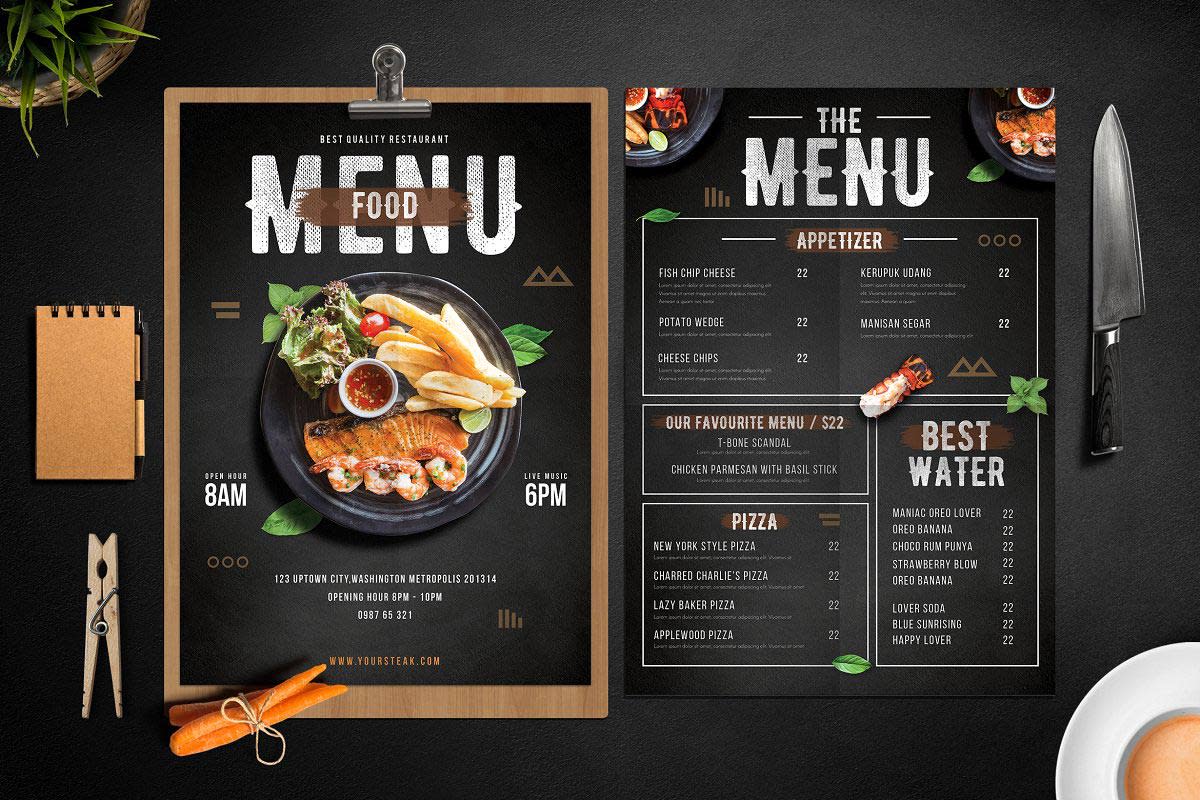 modern restaurant menu        <h3 class=