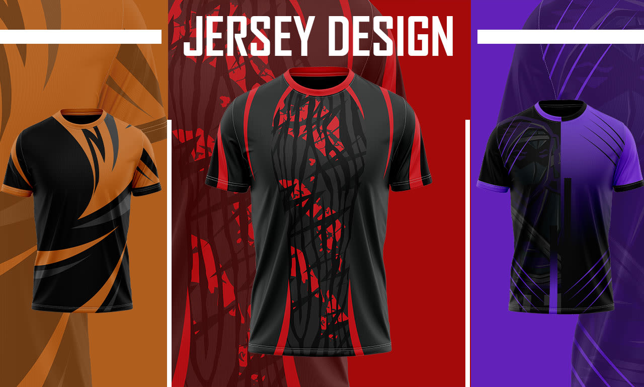 Do high quality sports jersey design and 3d sublimation by