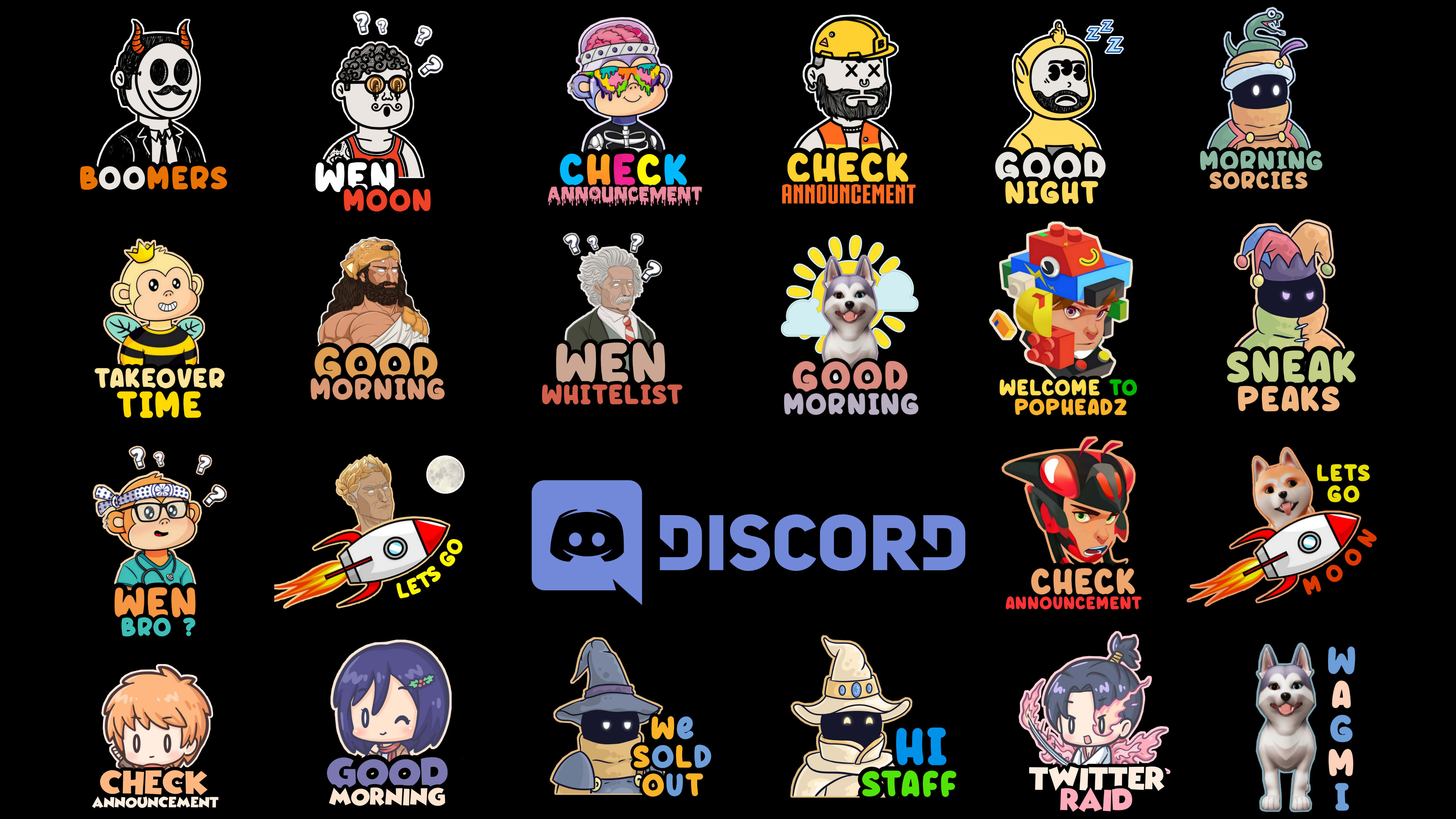 Create nft stickers and emojis for discord by Man1shk