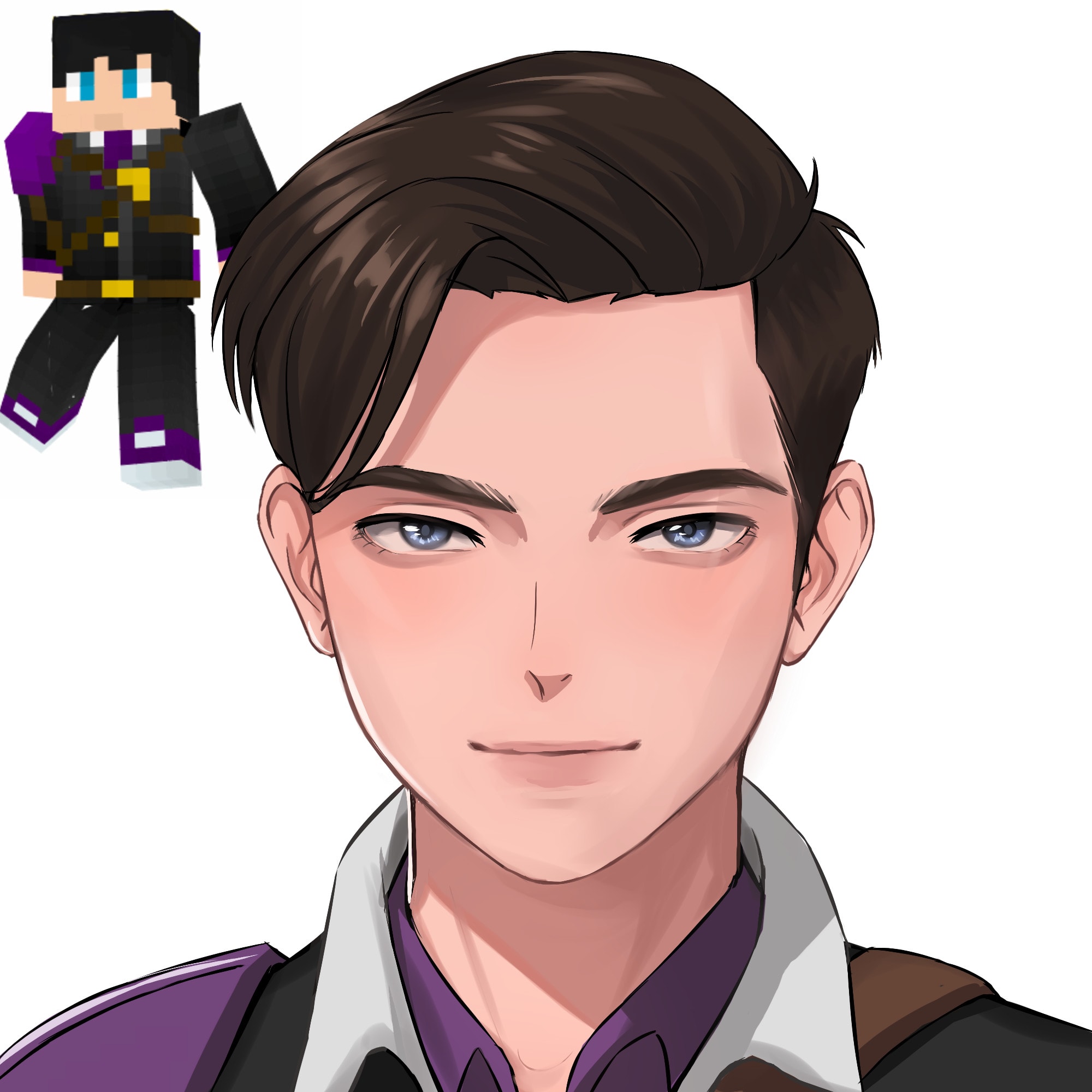 Draw your roblox or minecraft avatar in anime style by Viorka