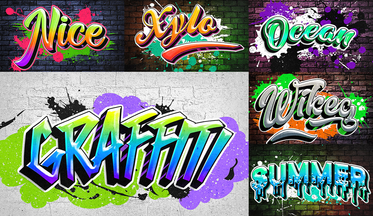 3d graffiti letter fonts