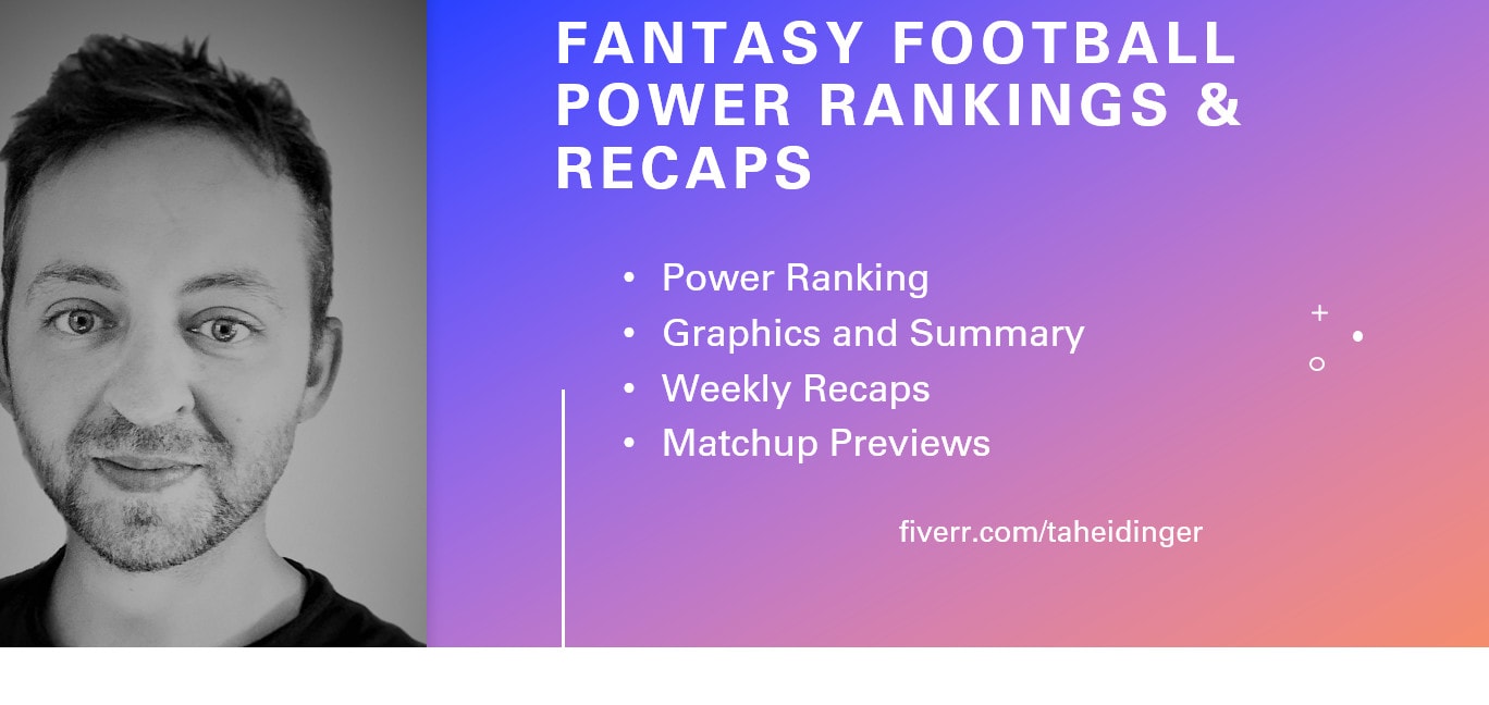 Create a power ranking or recap or preview for your fantasy