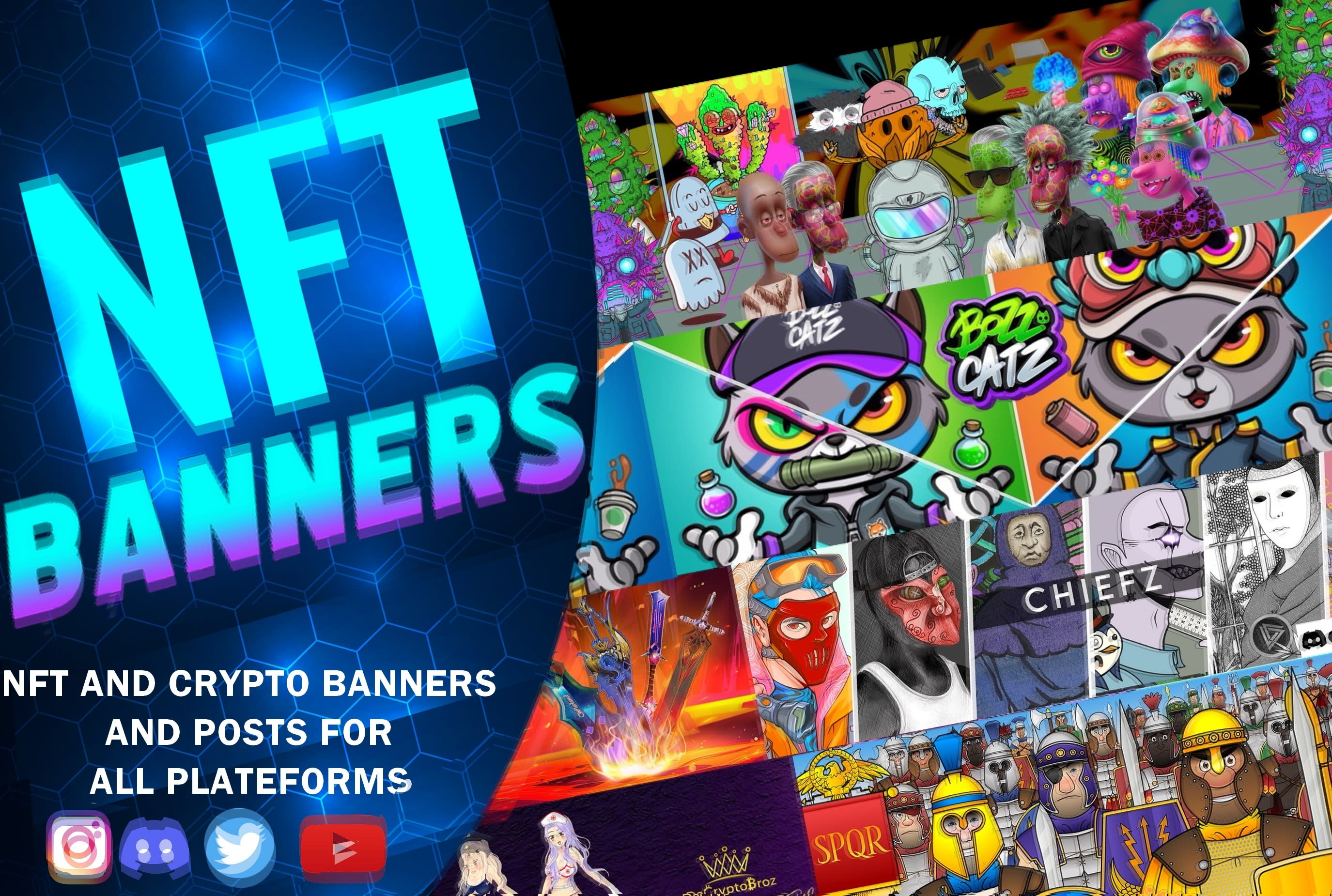 Design nft banner twitter and crypto banner , opensea banner by Merinaevans  | Fiverr