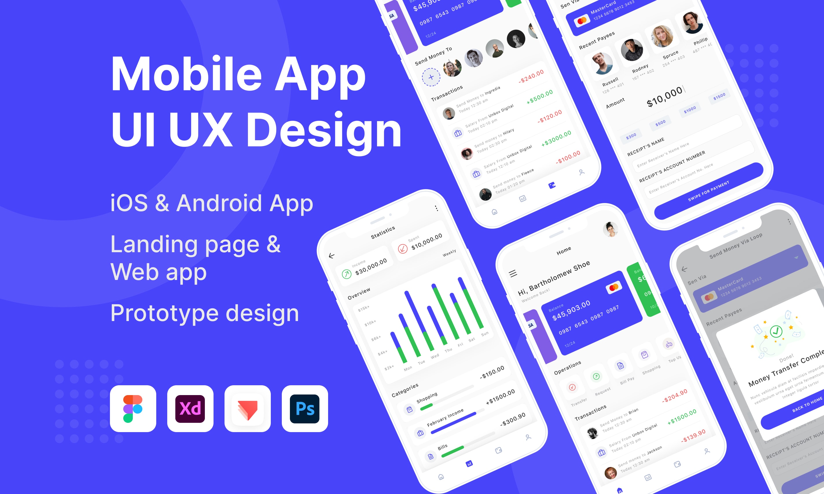 Do Mobile App Ui Ux Design For Ios And Android Or Web App By Tabassumsuchi  | Fiverr