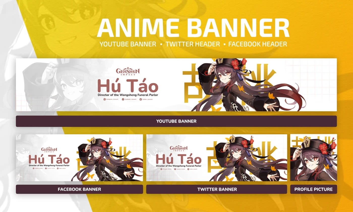 Anime Twitch Banner Black/red - Etsy