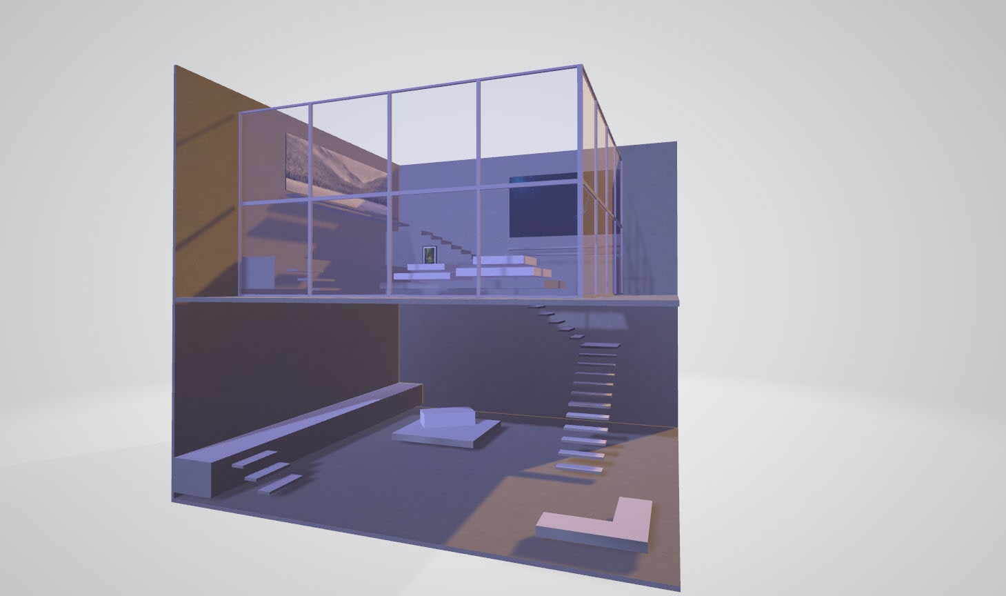 3D model House Model For Roblox or a Low-Poly Game VR / AR / low-poly