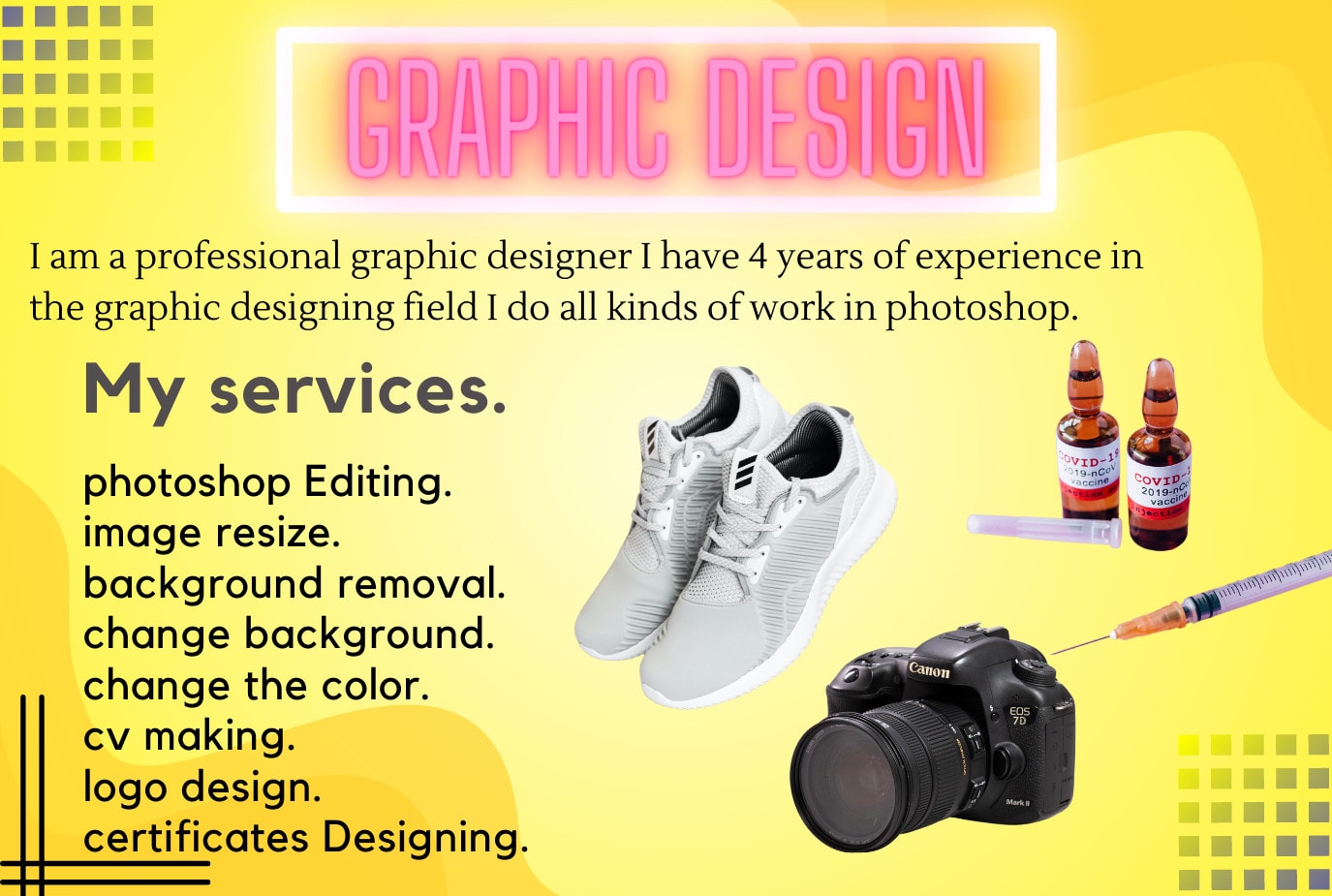 Any graphic design, photo editing, background removal by Graphicexpert46 |  Fiverr