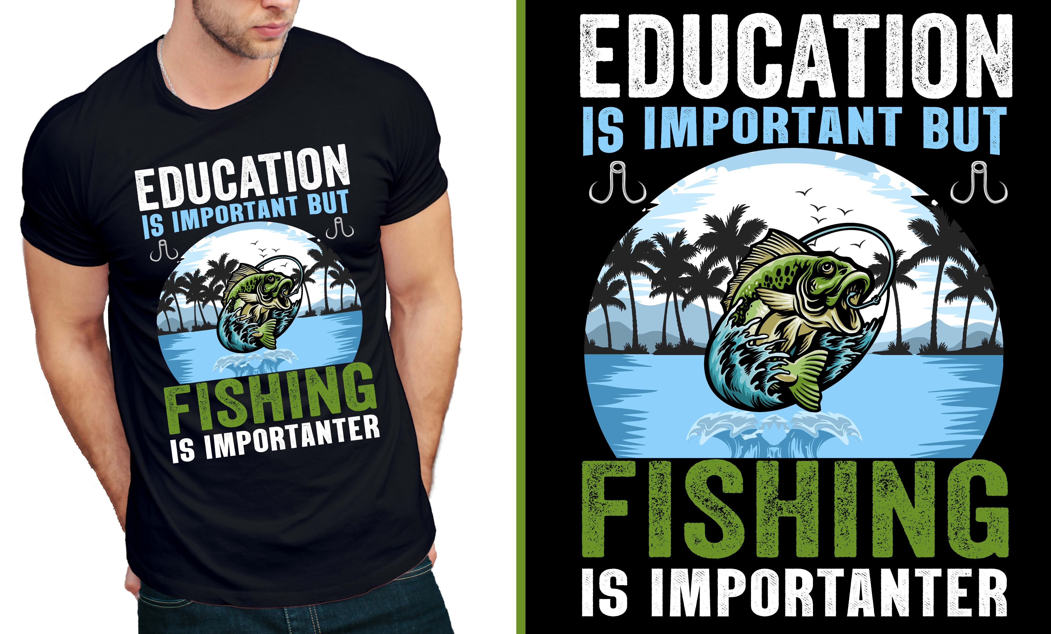 Unique fishing t shirt design by Graphician_view