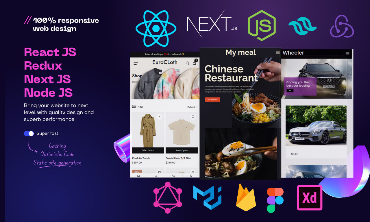 react js next js