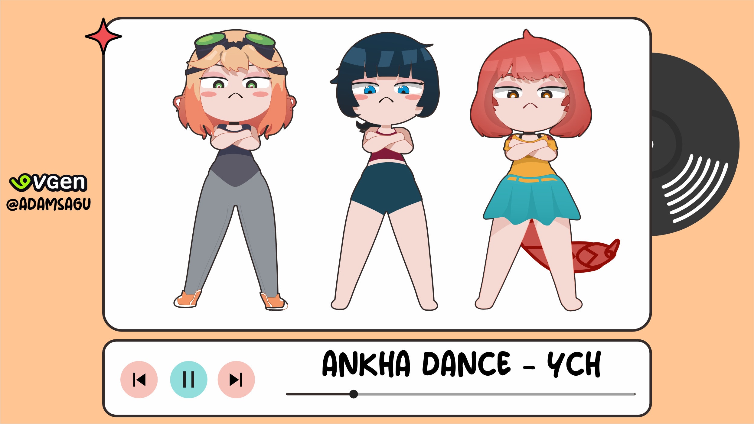 Make the cute ankha dance animation for you by Adamsagu | Fiverr