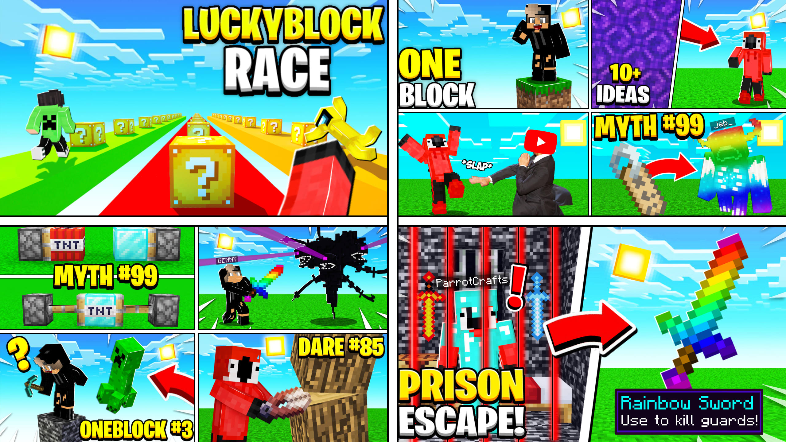 LUCKY BLOCK RACE! in Minecraft Marketplace