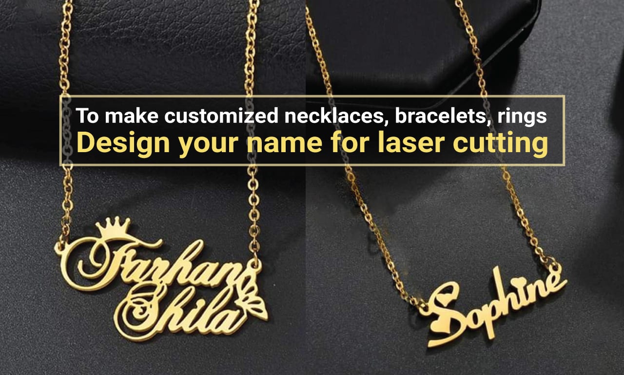 laser cut necklaces customized