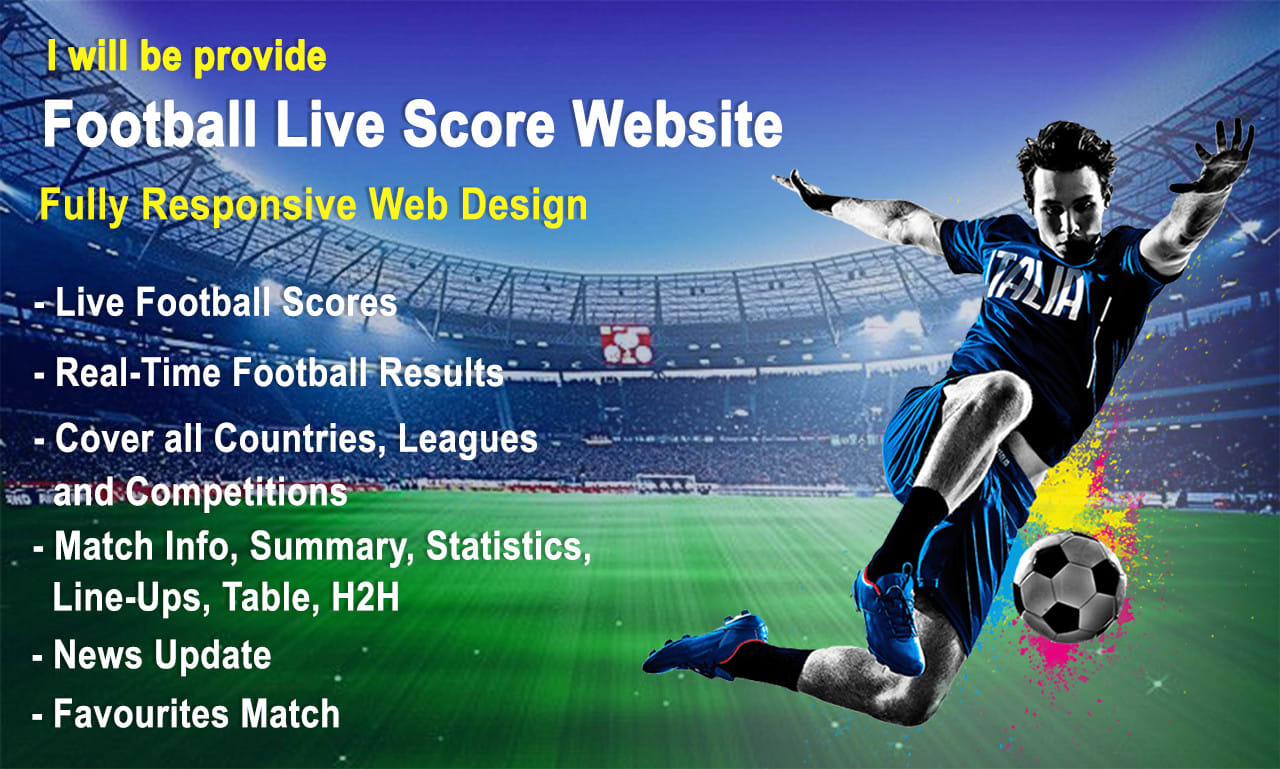Entwicklung einer fußball-live-sport-website mit laravel