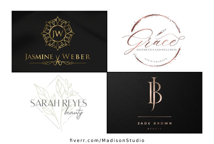 Do elegant luxury fashion and beauty brand logo by Madisonstudio