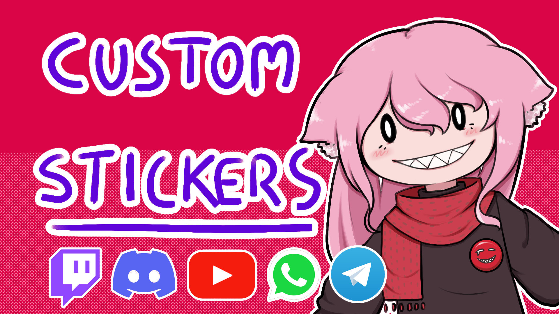 Create anime stickers for your discord twitch yt etc by Marisesekiban |  Fiverr