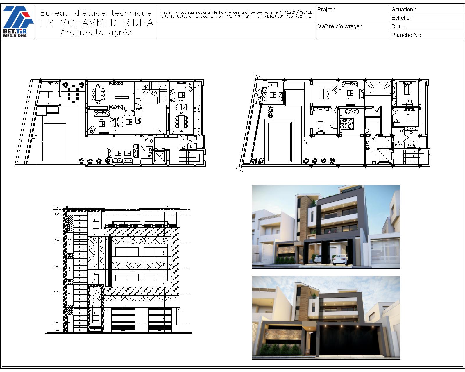 Plan D'une Maison Modèle à L'échelle Sur Table Avec Des Architectes Deux  Architectes Faisant Un Modèle Architectural Au Bureau Ensemble Pour Former  Un Nouveau Bâtiment