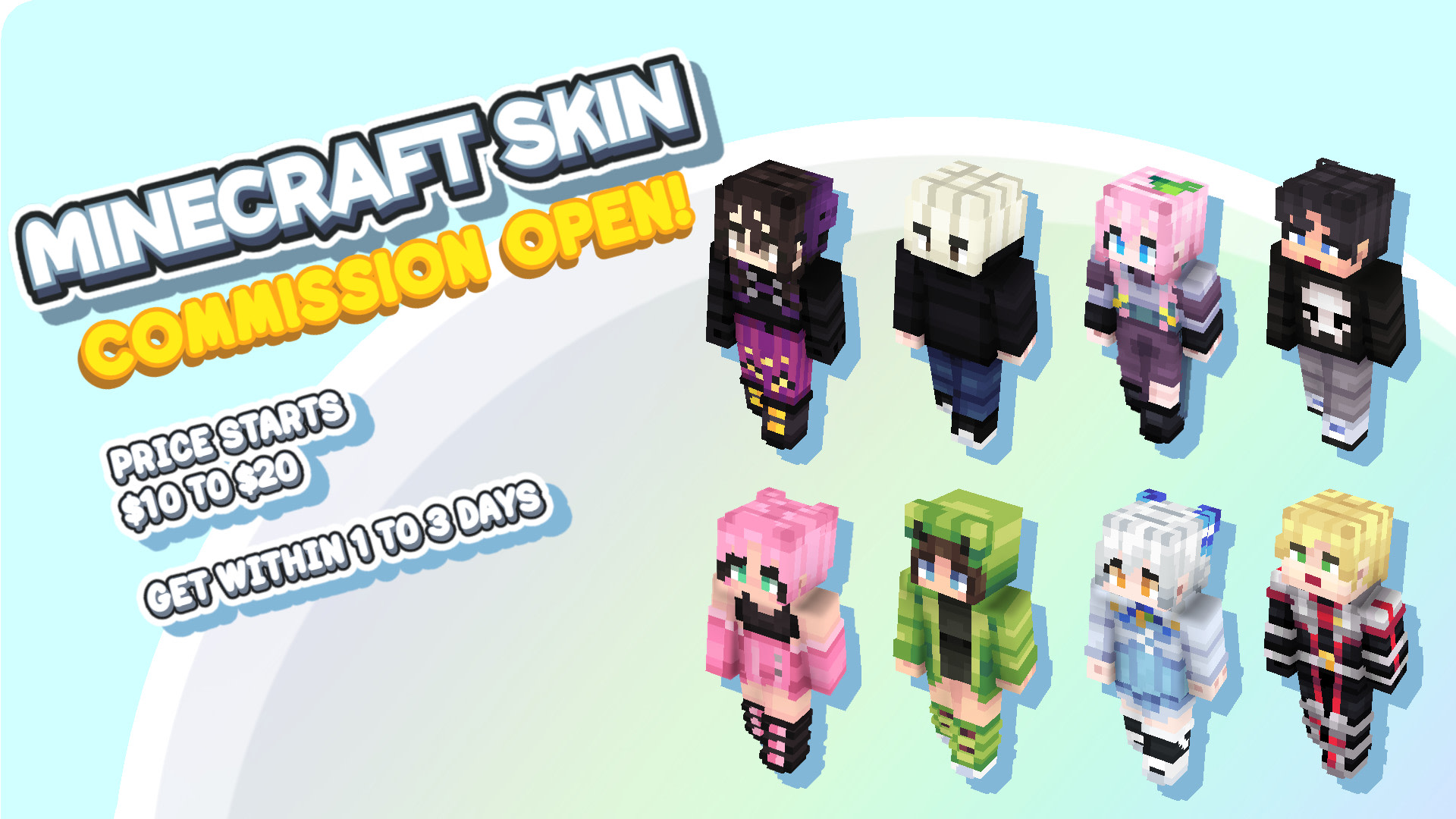 OPEN Commissions - Minecraft Skins by VivaThis on DeviantArt