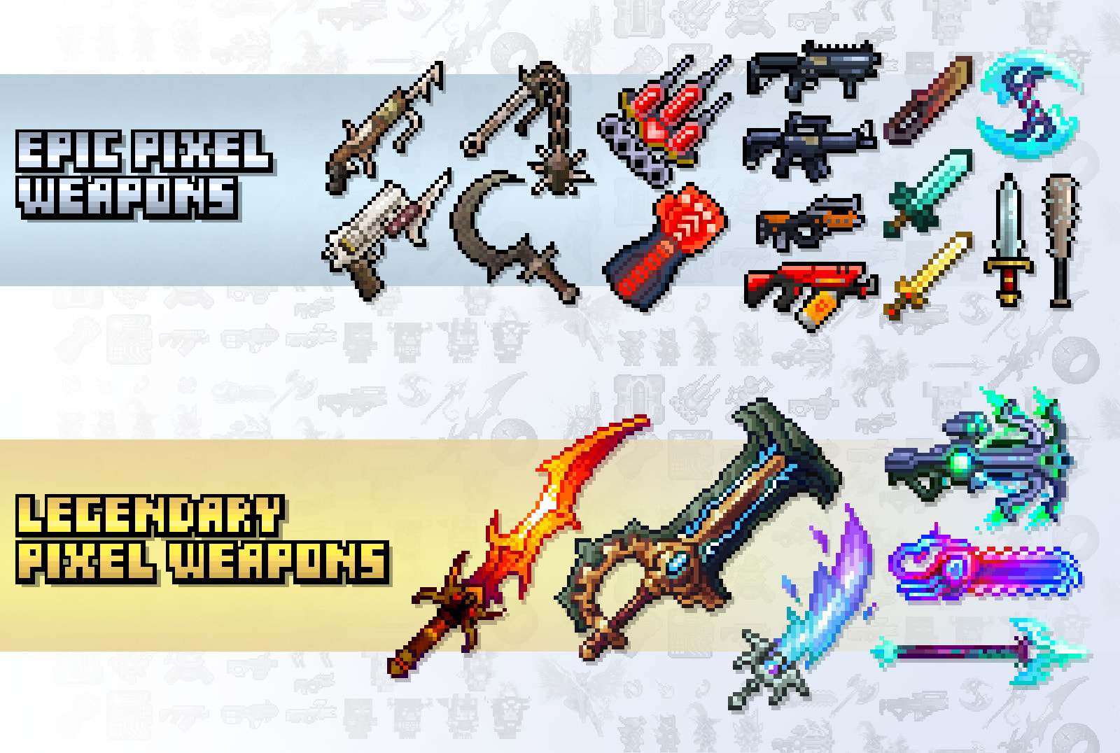 32x32 pixel weapons : r/PixelArt