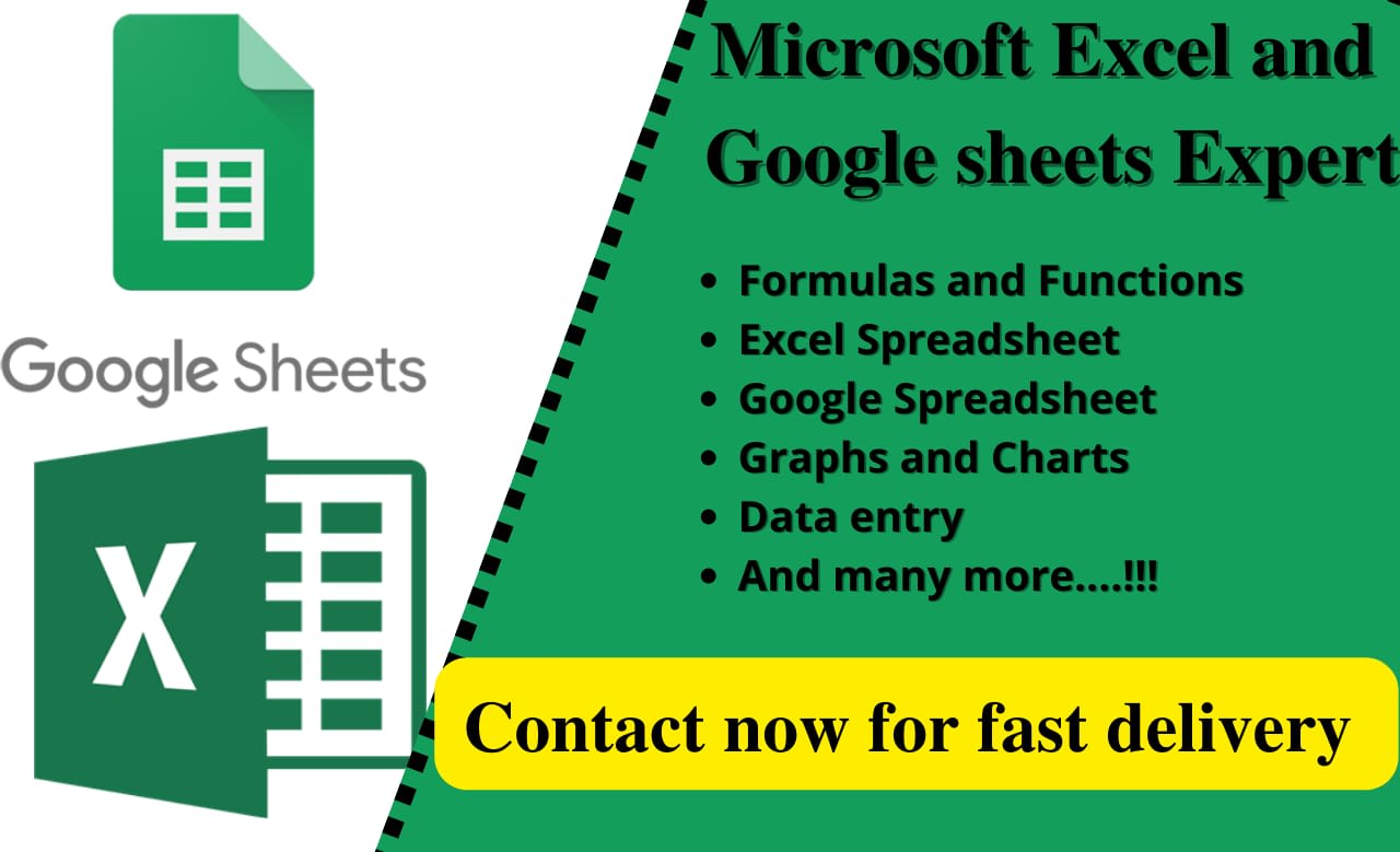 Do your google sheets projects excel spreadsheet functions and