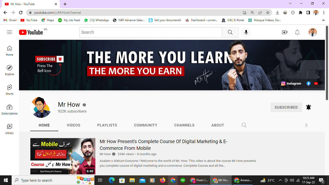 create channel with logo, banner, intro, outro, SEO