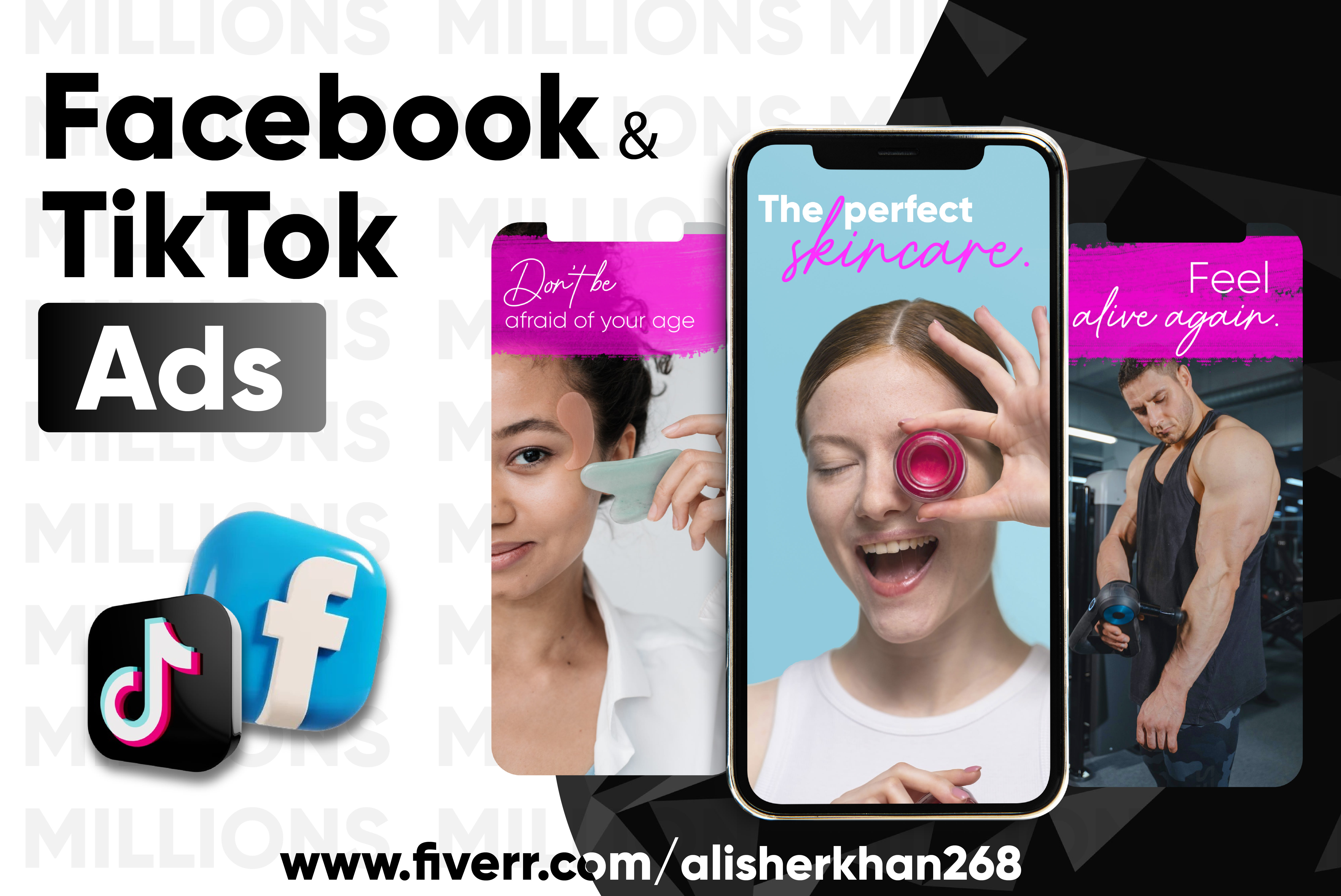 Create dropshipping video ads for facebook, and tik tok by