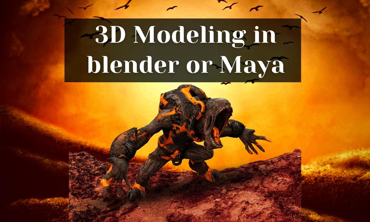 Do 3d modelling, rigging and animation in blender or maya by Niel_arham |  Fiverr