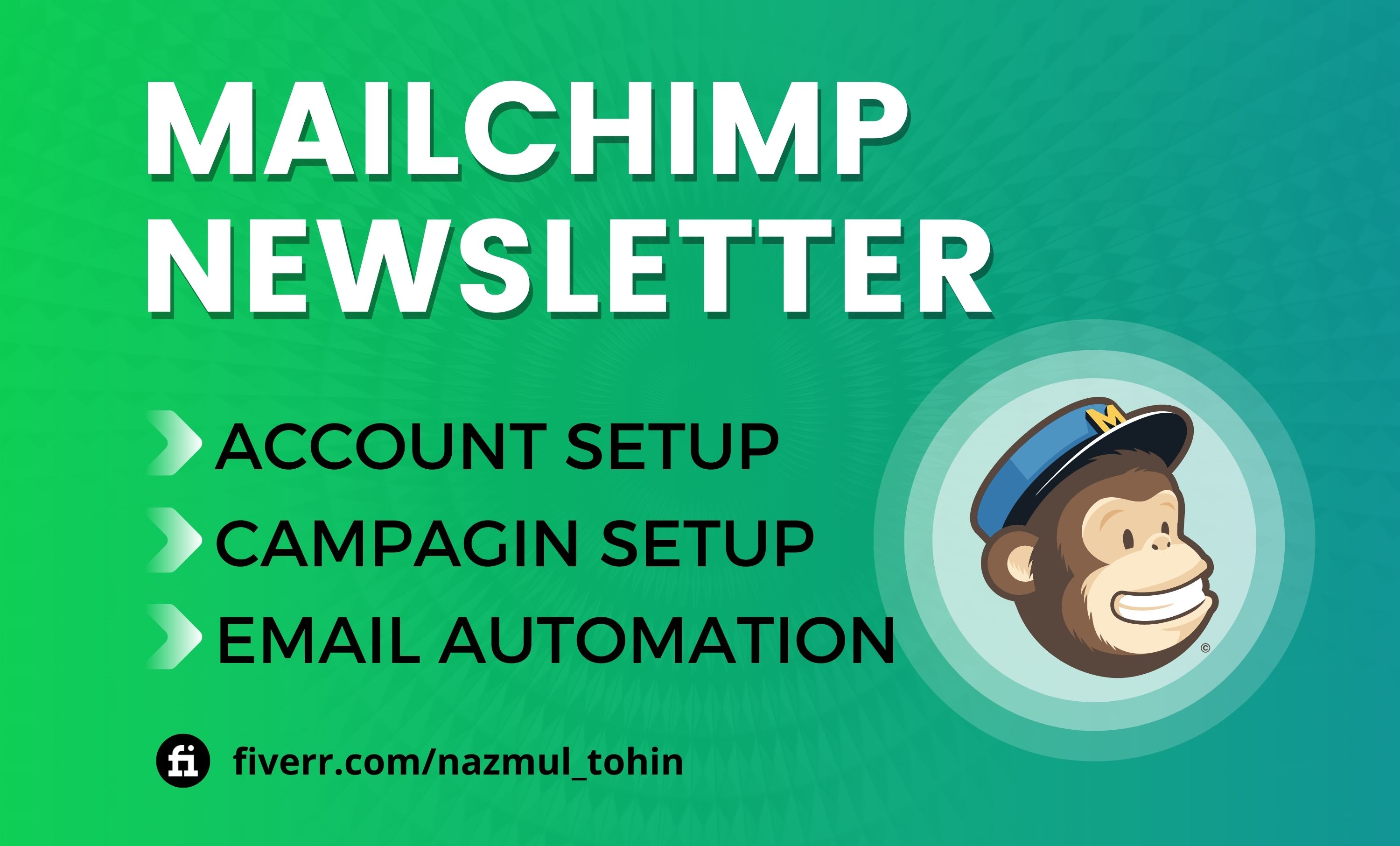 Integrate Mailchimp and Build Mailchimp Newsletter and Setup Mailchimp Campaign