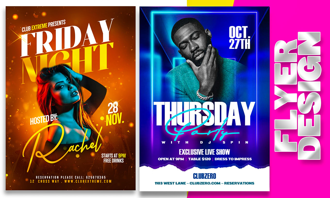 club party flyer design