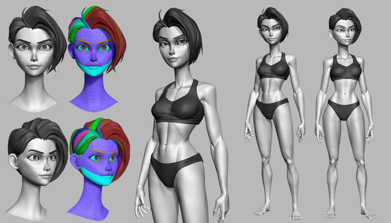 Design and sculpt game character, 3d models character design on blender,  zbrush by Urbanartstudioz | Fiverr