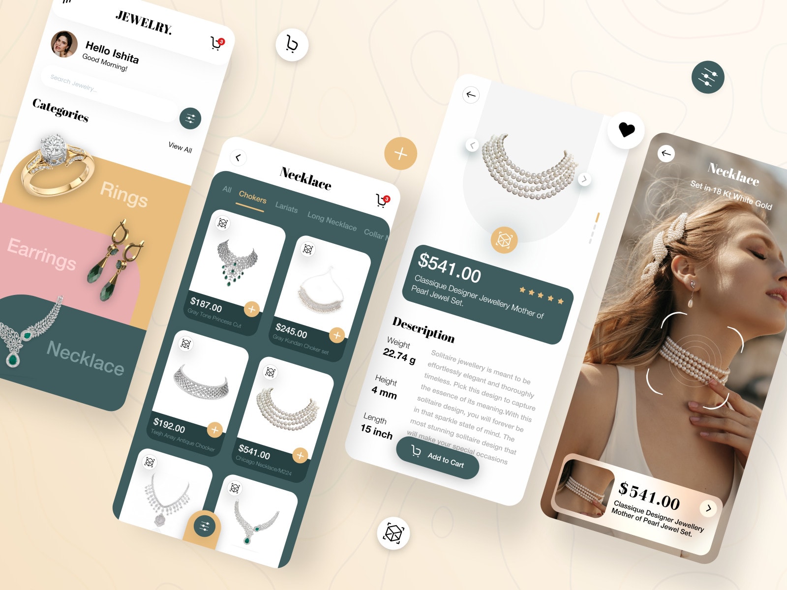 Develop jewellery app, fashion app, online jewellery store by