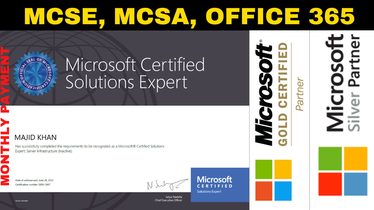 Associate my mcp for microsoft gold or silver partnership by Majidkhalil3 |  Fiverr