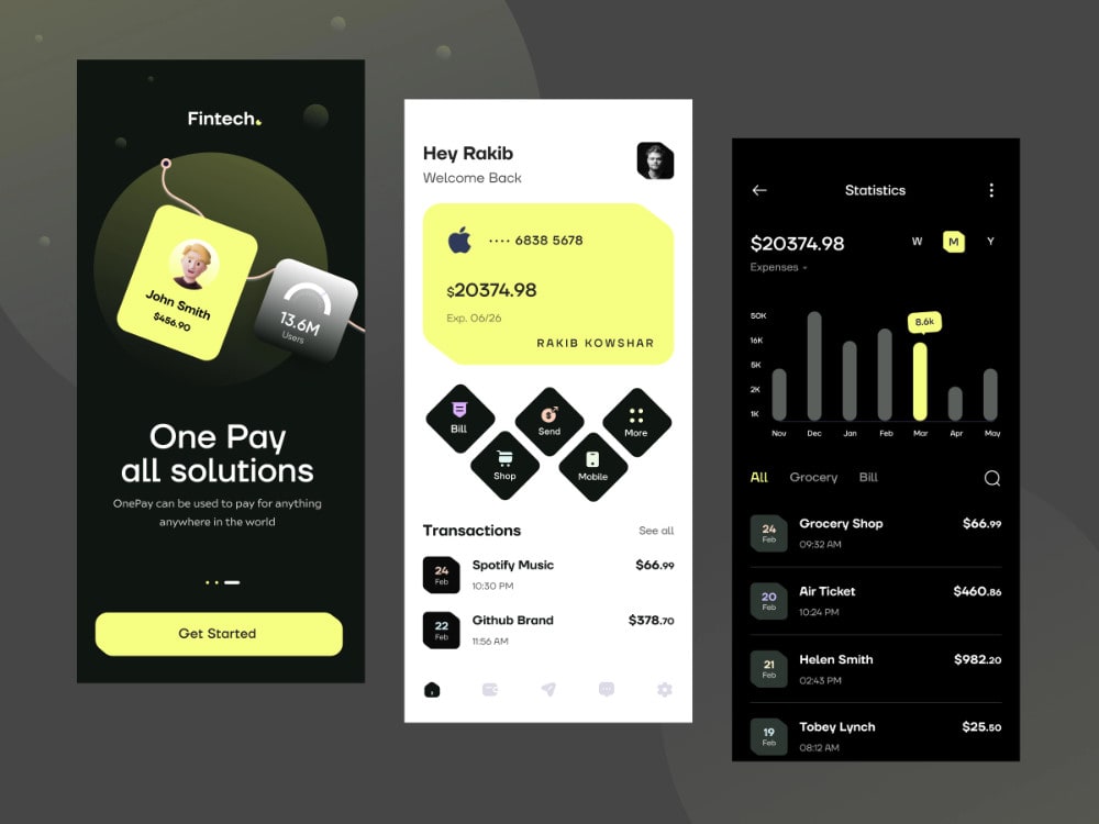 Design dashboard admin ui, wallet app ui, mobile bank app ui in figma by  Vkingweb | Fiverr