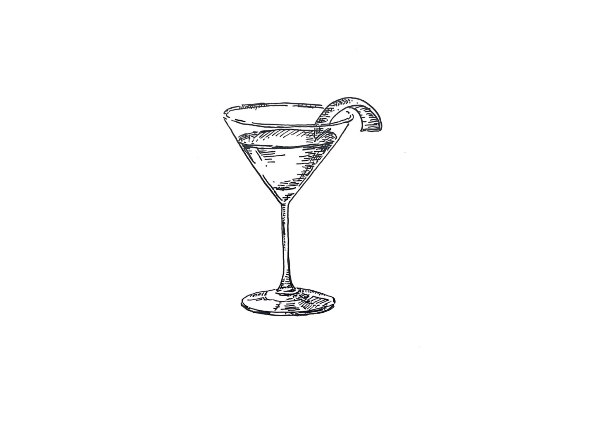 Martini Cocktail Sketch Stock Vector | Royalty-Free | FreeImages