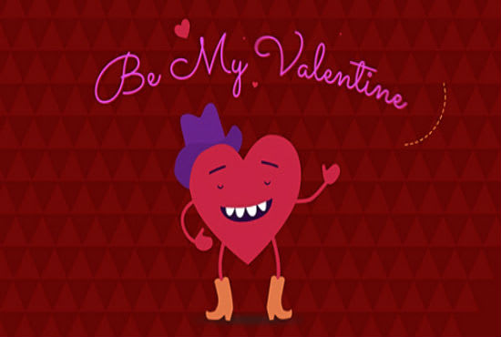 Create romantic cartoon valentines day greeting video message by  Iheartvideo | Fiverr