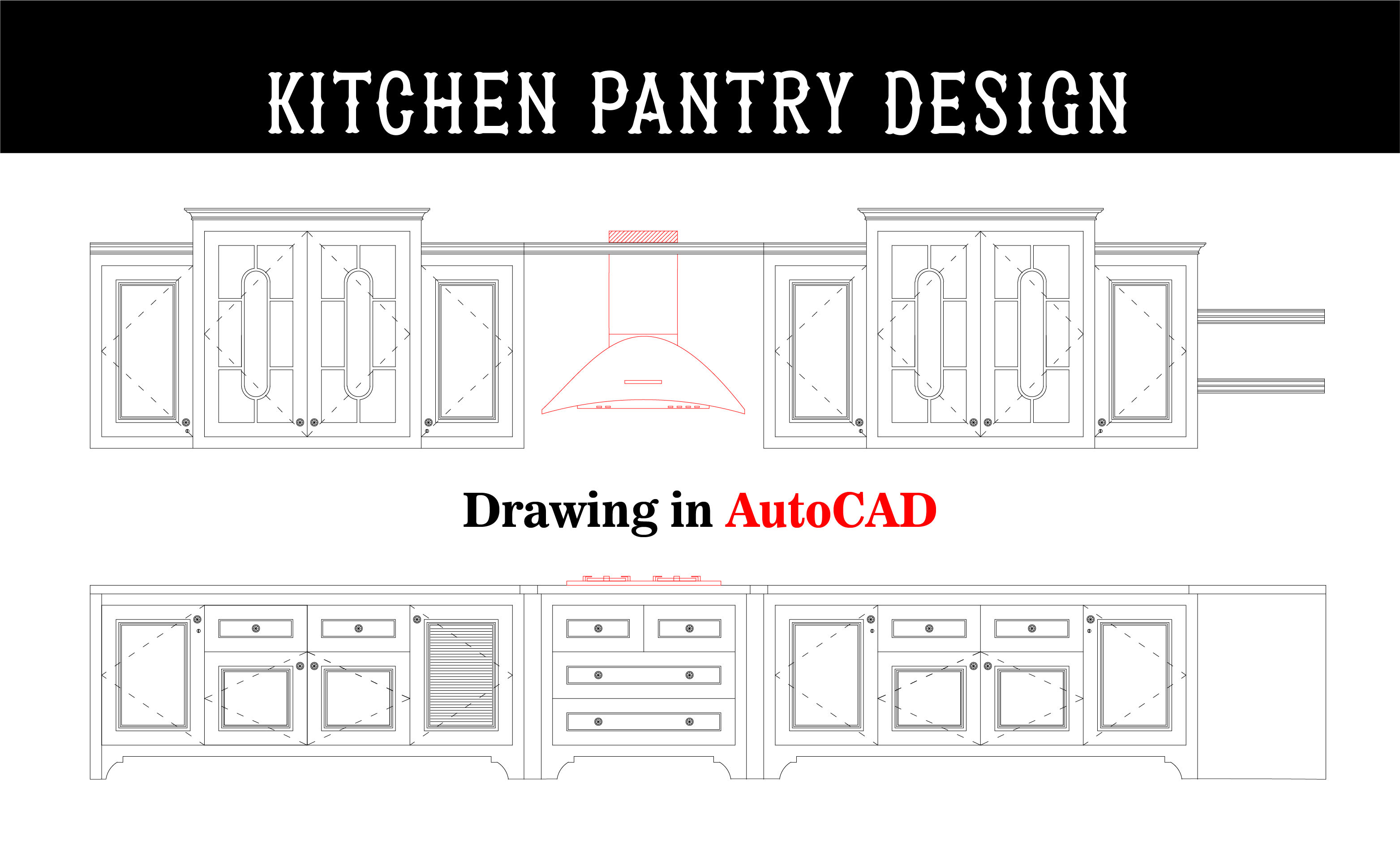 Quesera, con original diseño de dibujo Kitchen Pantry.
