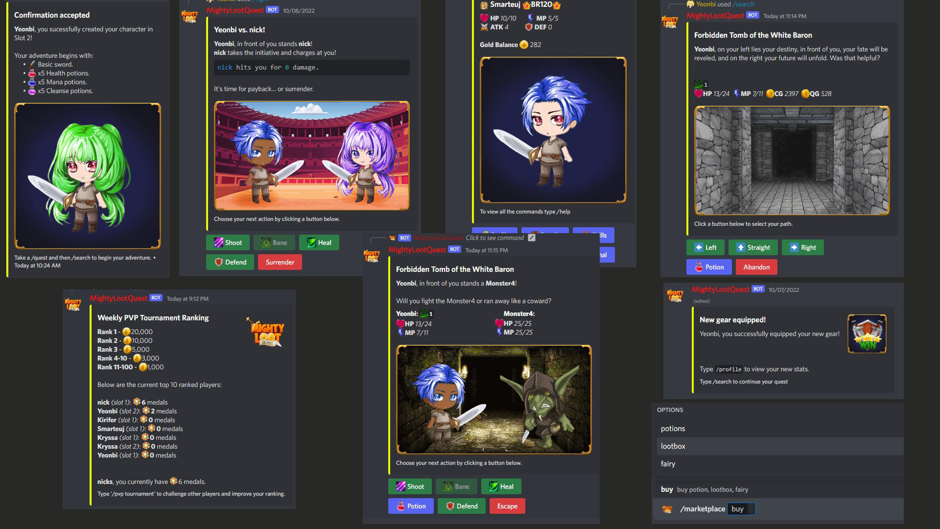 izzi - discord rpg game bot - Discord Bot that simulates JRPG with over 722  Collectable Cards and 422 Skins - SideProjectors