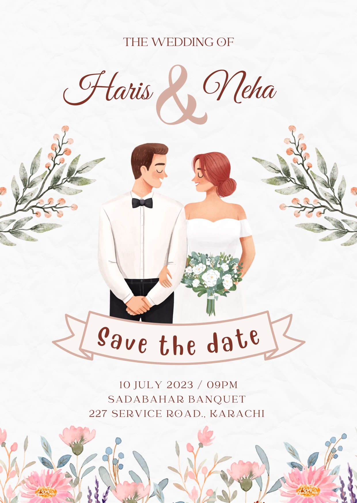 design the most beautiful wedding invitation