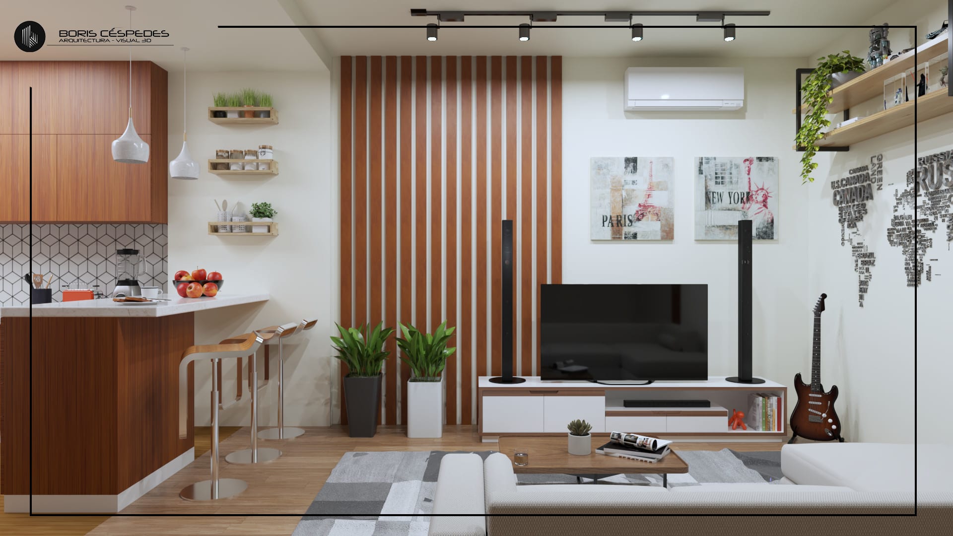 Hacer un modelo 3d y renderizado de un espacio interior by Boriscespedes |  Fiverr