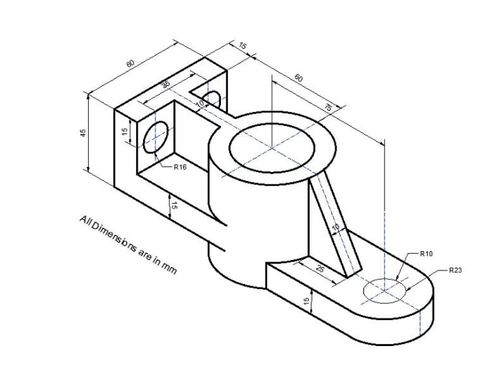 Aggregate 114+ mechanical parts drawing best - seven.edu.vn