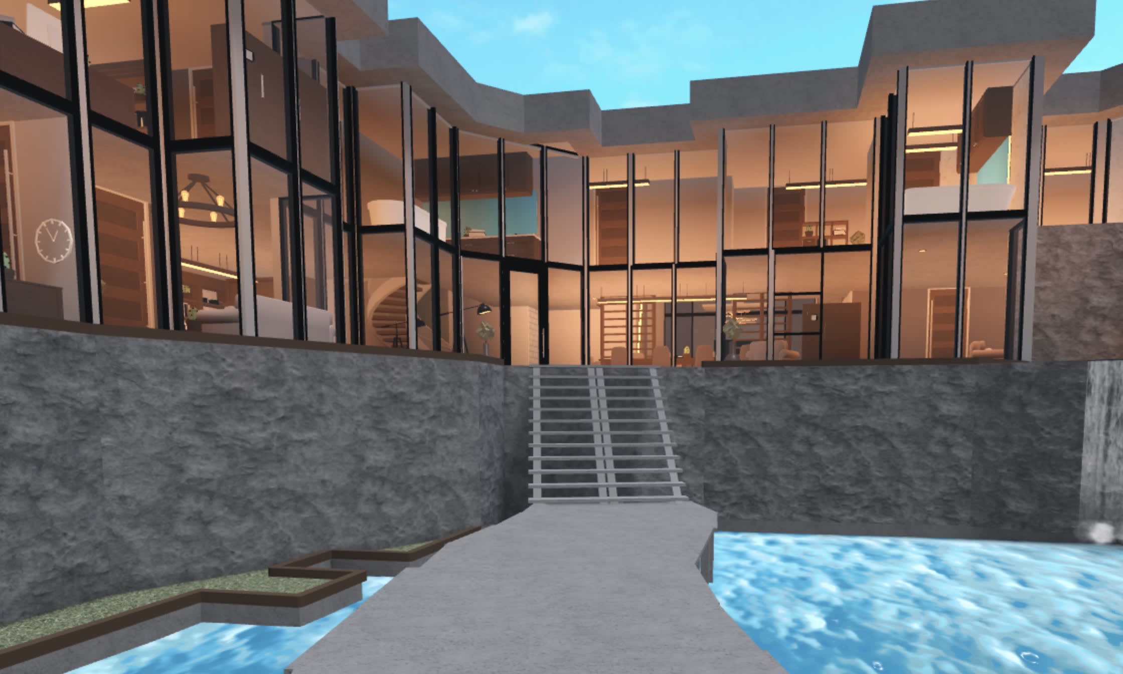 BLOXBURG: Small Warm Modern House