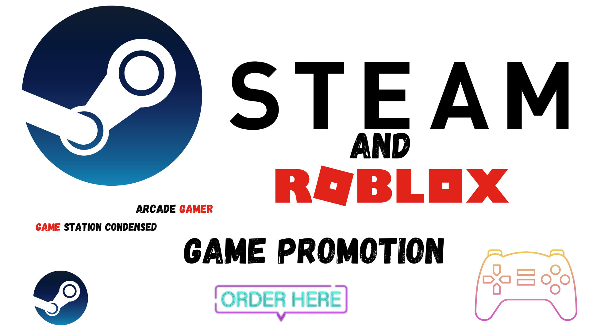 Do organic steam game promotion, roblox game, video games advertising to  gamers by Michealhays