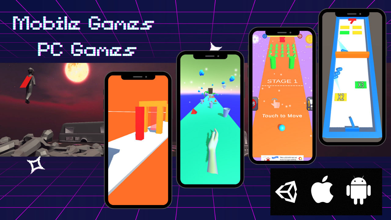 Create 2d or 3d mobile games for android and ios by Yasinkardess | Fiverr