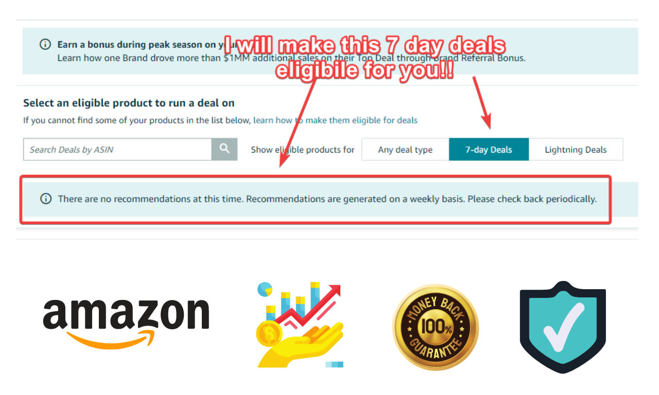 How to create Lightning Deals and 7 Day Deals on  