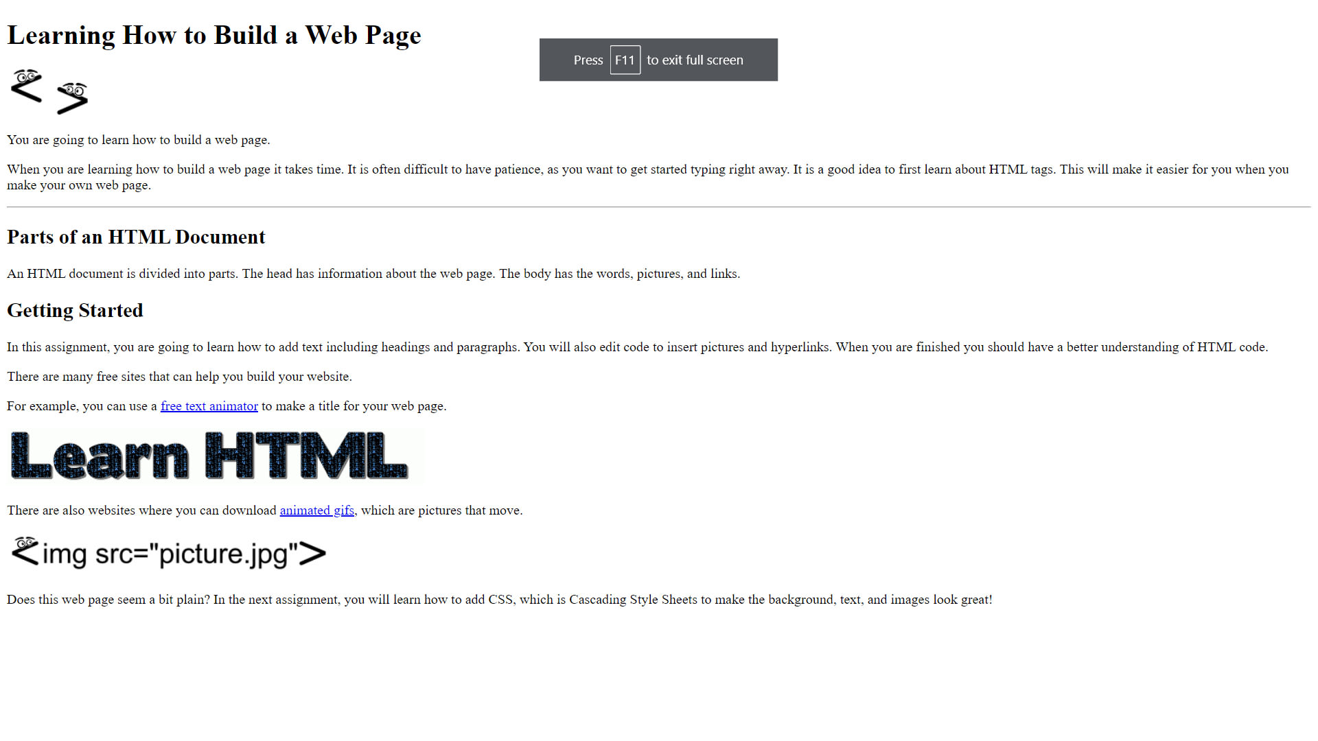 Create a one page site for you by Robertdlg | Fiverr