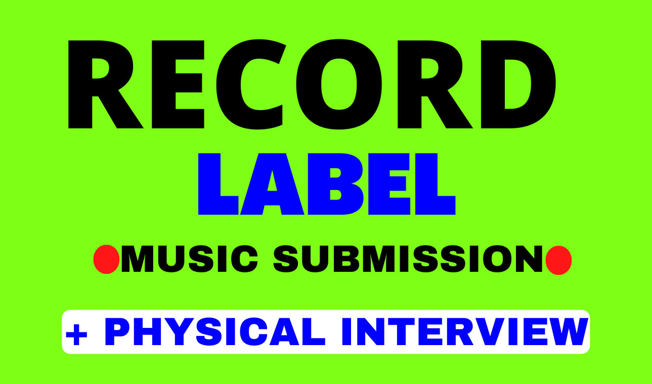 Pitch your music to record label, major record label to get ...