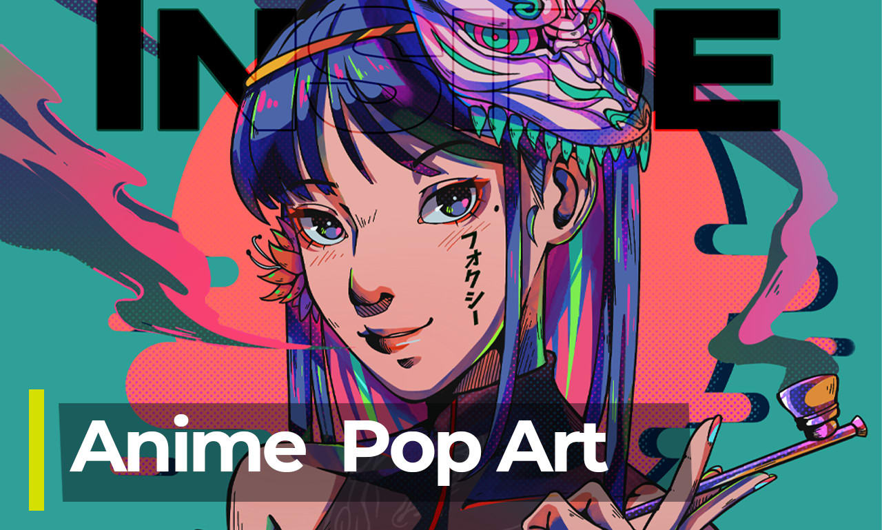 cyberpunk girl, colorful drawing art,digital illustration, comic