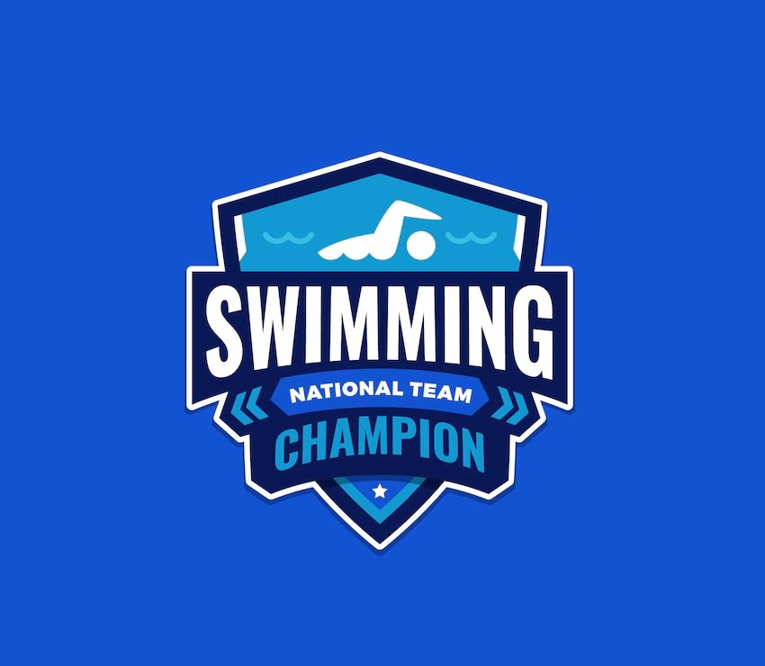 SWIMMING 2022 CHAMPIONSHIP PRINTABLE LOGO DESIGN