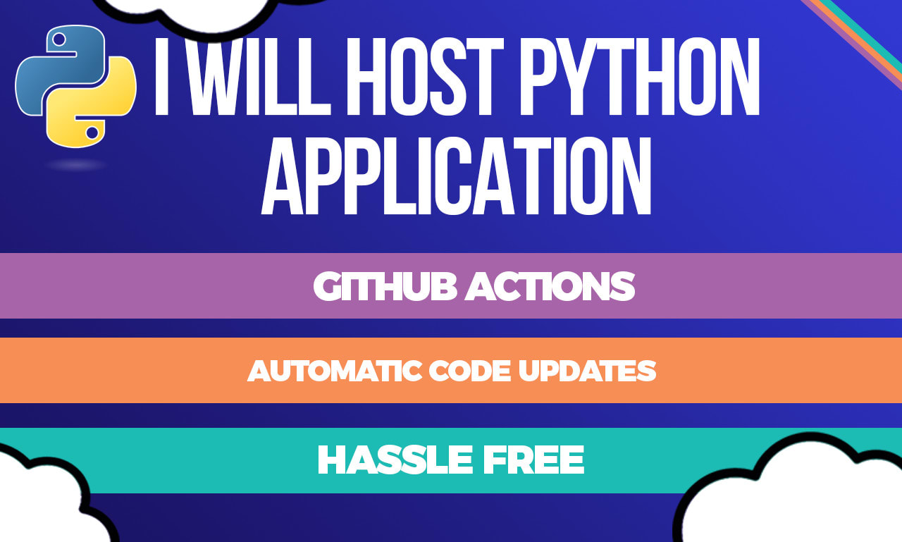 host your python application with auto deployment