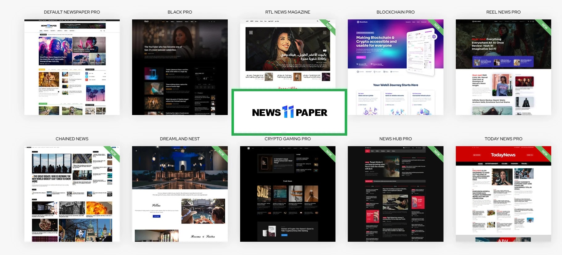 Copy Website Design Using Newspaper Theme